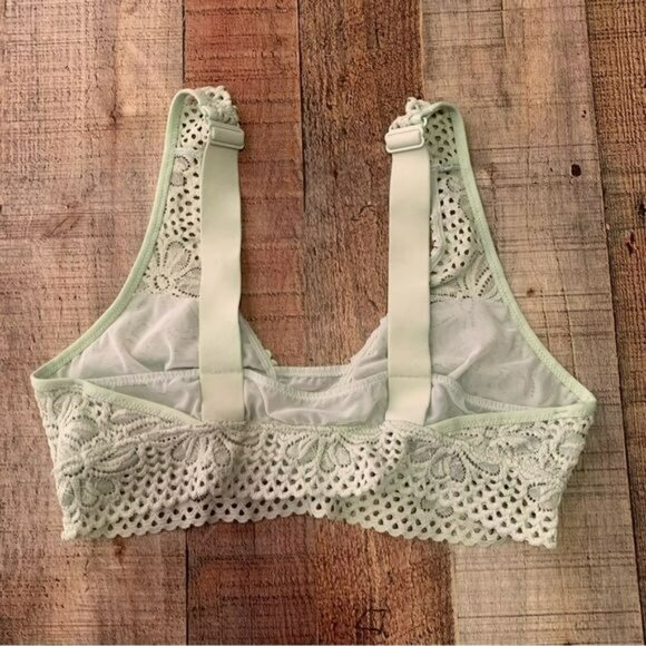 Aerie womens size medium light green lace bralette - Picture 6 of 6